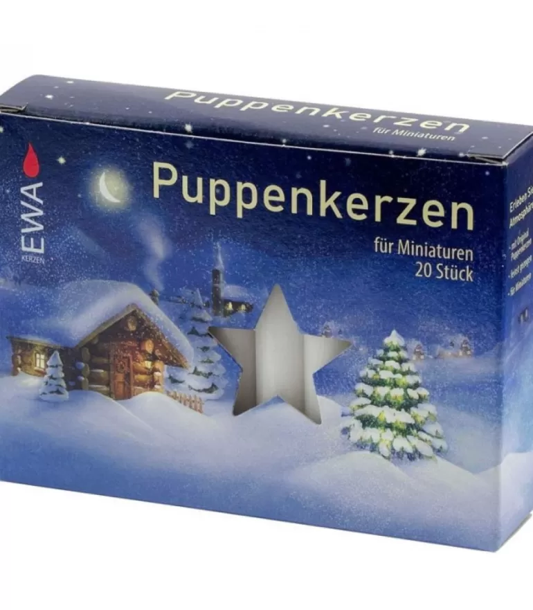 Best 20 Bougies Anniversaire, Puppenkerzen 10 Mm Bougies Pour Manège De Noël Et Pyramide Allemande