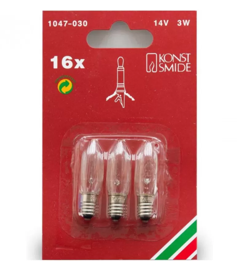 Online 3 Ampoules De Rechange 14V, 3W Pour Chandelier De Noël 16 Lampes Ampoules Guirlandes De Rechange