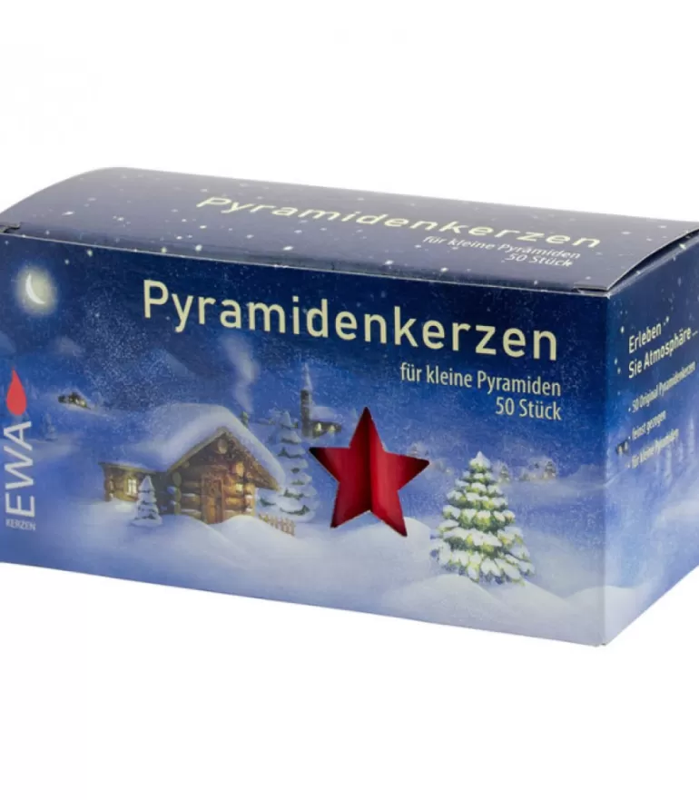 Hot 50 Bougies De Noël Pour Pyramide, Pyramidenkerzen 14 Mm Bougies Pour Manège De Noël Et Pyramide Allemande