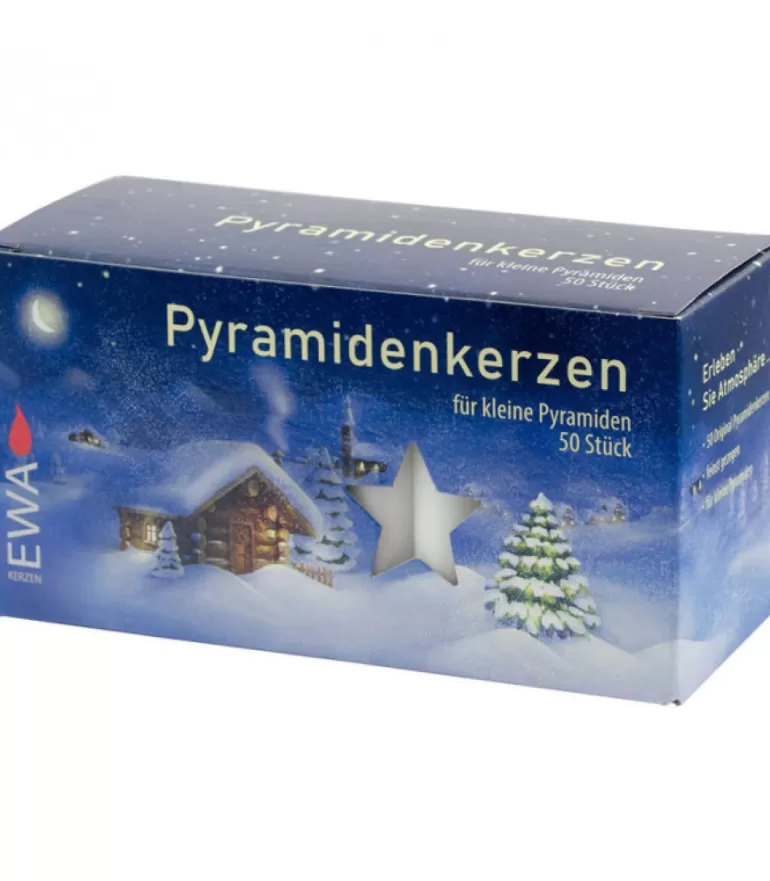 Hot 50 Bougies De Noël Pour Pyramide, Pyramidenkerzen 14 Mm Bougies Pour Manège De Noël Et Pyramide Allemande