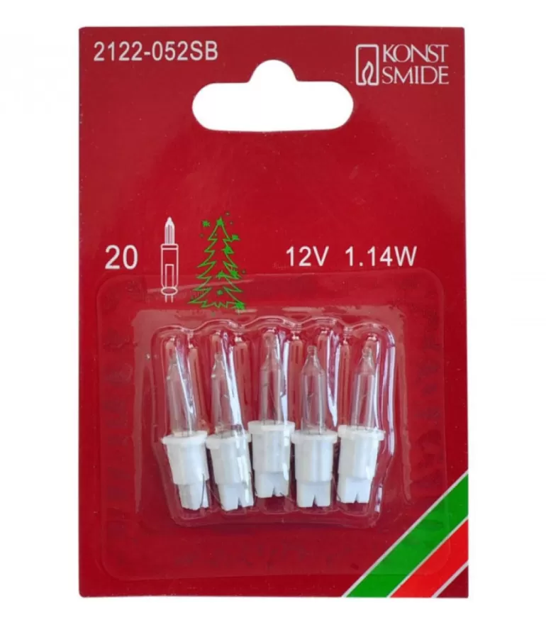 Discount 5 Ampoules De Rechange 12V, 1,14W Pour Guirlande De Noël 20 Lampes Ampoules Guirlandes De Rechange
