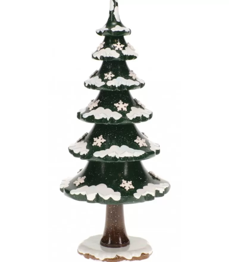 Cheap Arbre D'Hiver Avec Cristaux De Neige - Village De Noël Miniature Village De Noël Miniature