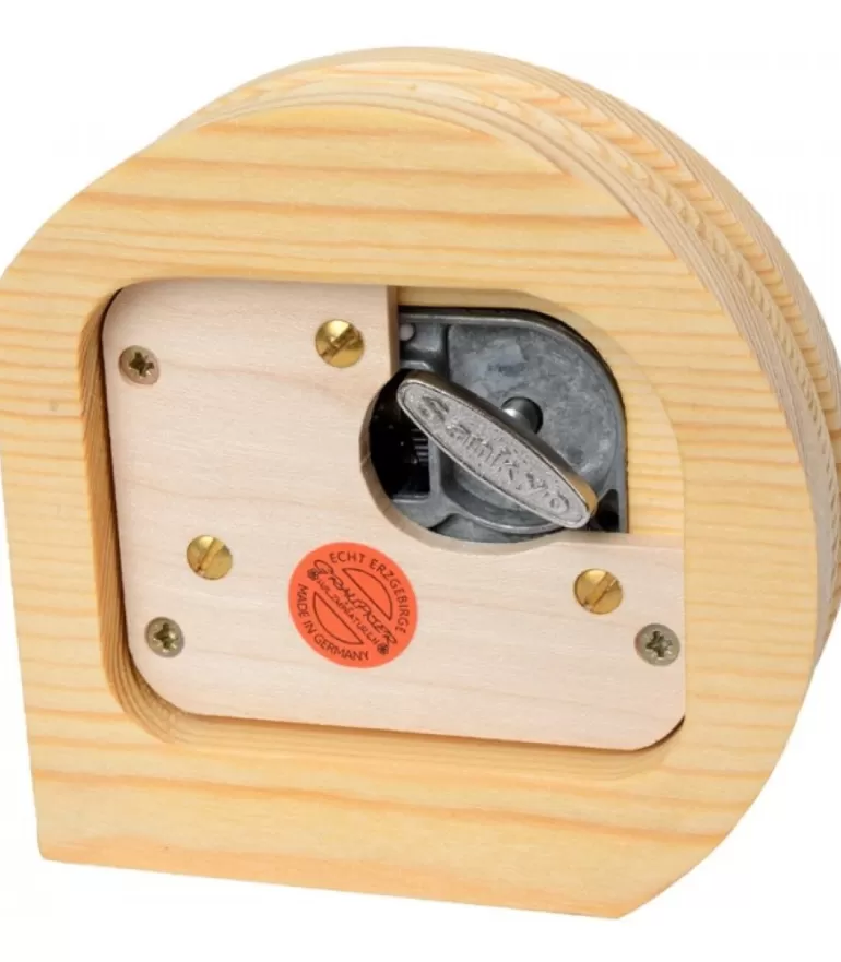 Outlet Boite A Musique En Bois, Père Noël Et Ange Blanc Boite A Musique Noël