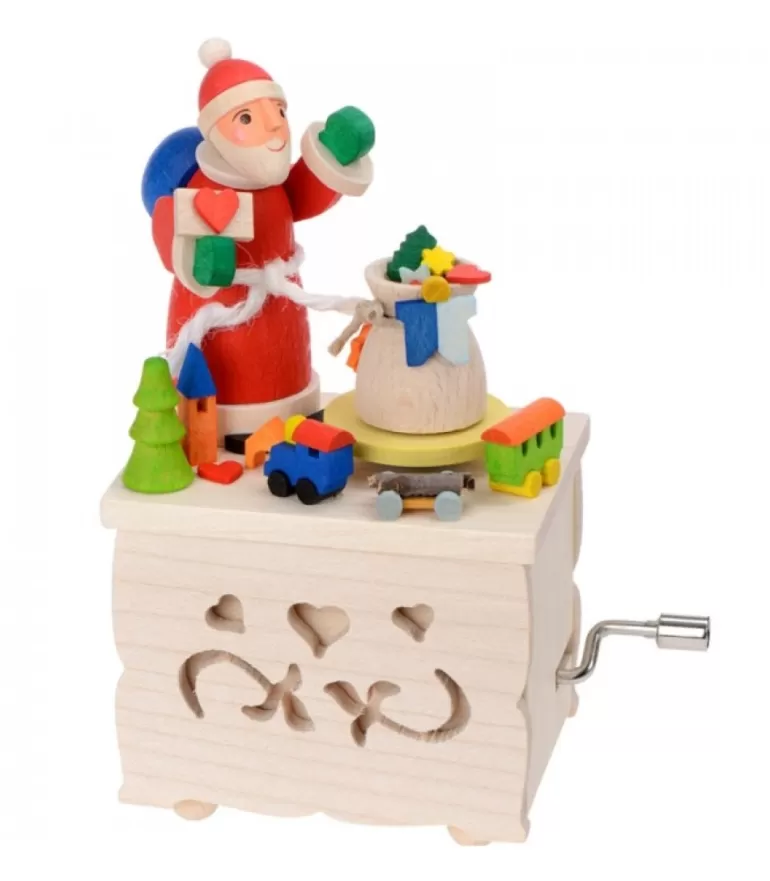 Shop Boite A Musique Enfant A Manivelle, Père Noël Et Jouets Boite A Musique Noël