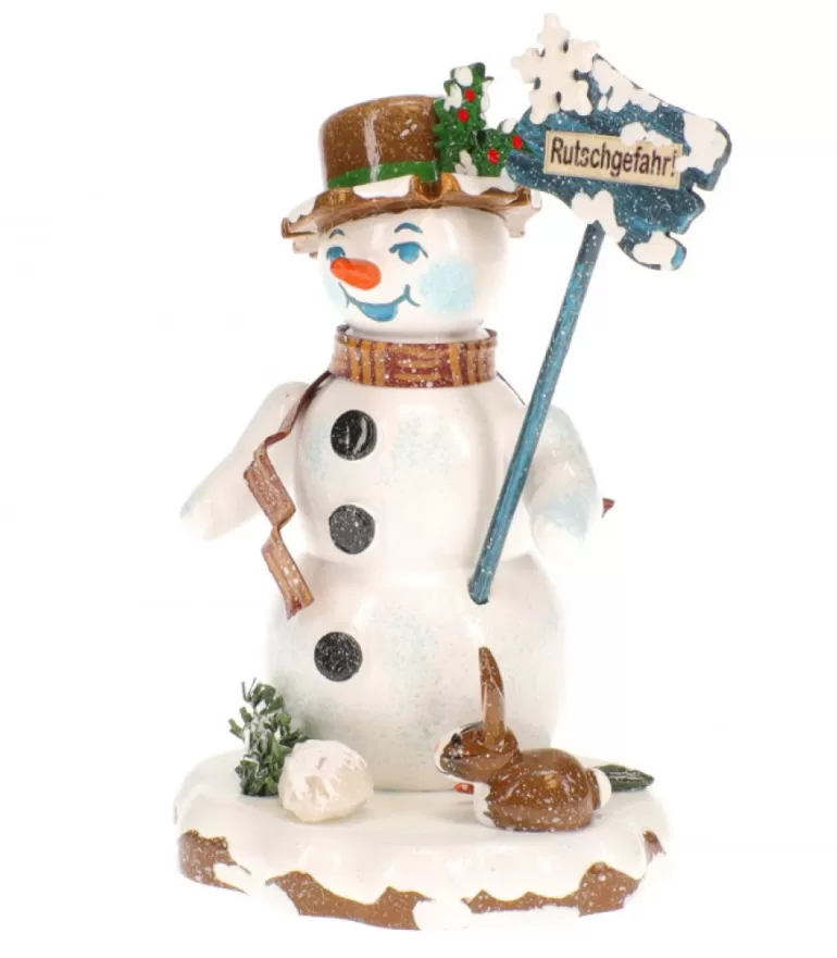 Shop Bonhomme De Neige "Risque De Glisser" - Village De Noël Miniature Village De Noël Miniature