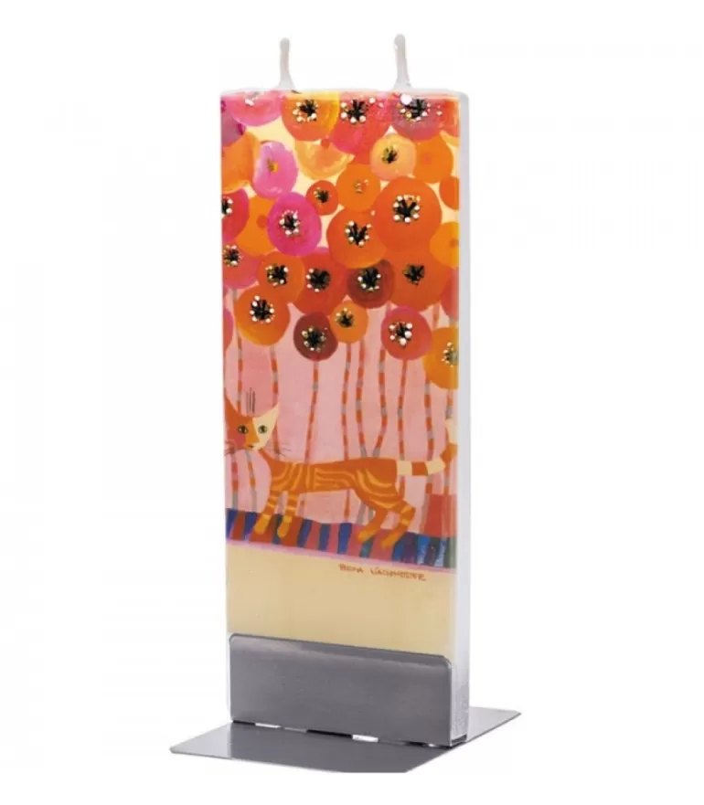 New Bougie Design Rosina Wachtmeister, Chat Dans Les Fleurs Bougies Décoratives