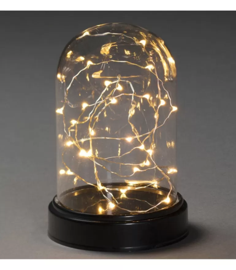 Clearance Boule En Verre Lumineuse Décorative A Led, 17 Cm Guirlande Lumineuse Intérieure À Led