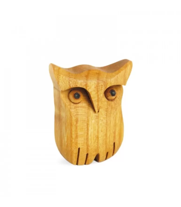 Online Chouette En Bois Poli, 3,5 Cm Chouettes Et Hiboux En Bois