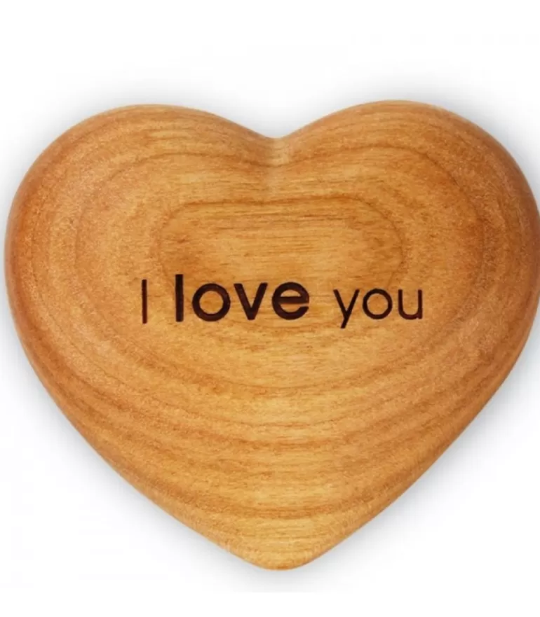 Online Coeur En Bois, I Love You, 6 Cm Coeur En Bois