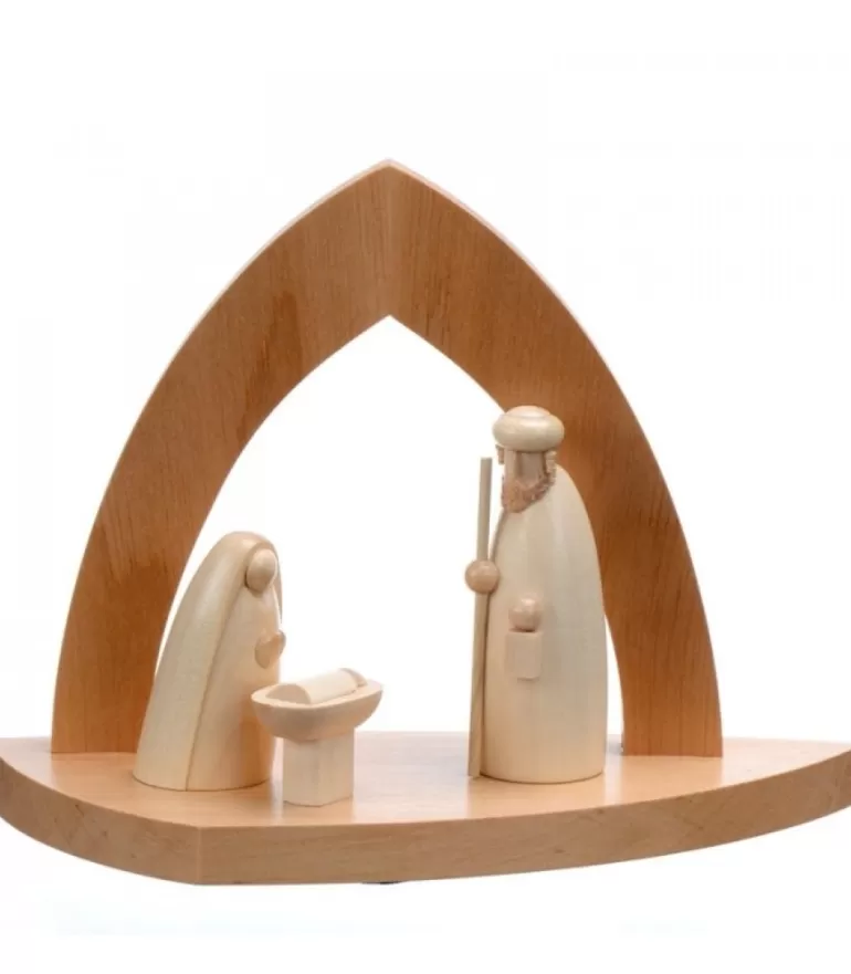 Online Crèche Design En Bois En Forme D'Arche Crèche De Noël Moderne