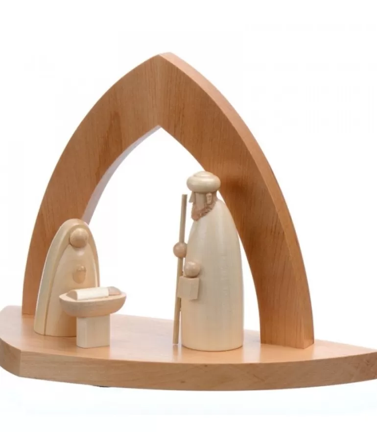 Online Crèche Design En Bois En Forme D'Arche Crèche De Noël Moderne