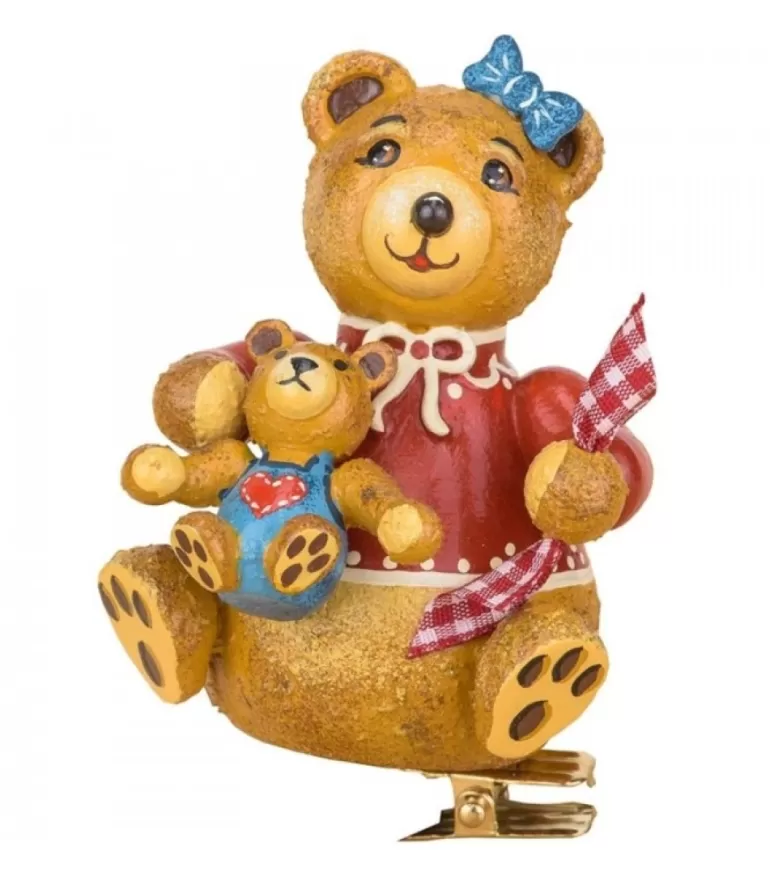 Online Déco Sapin Vintage, Maman Ours Et Ourson Déco Sapin De Noël Vintage