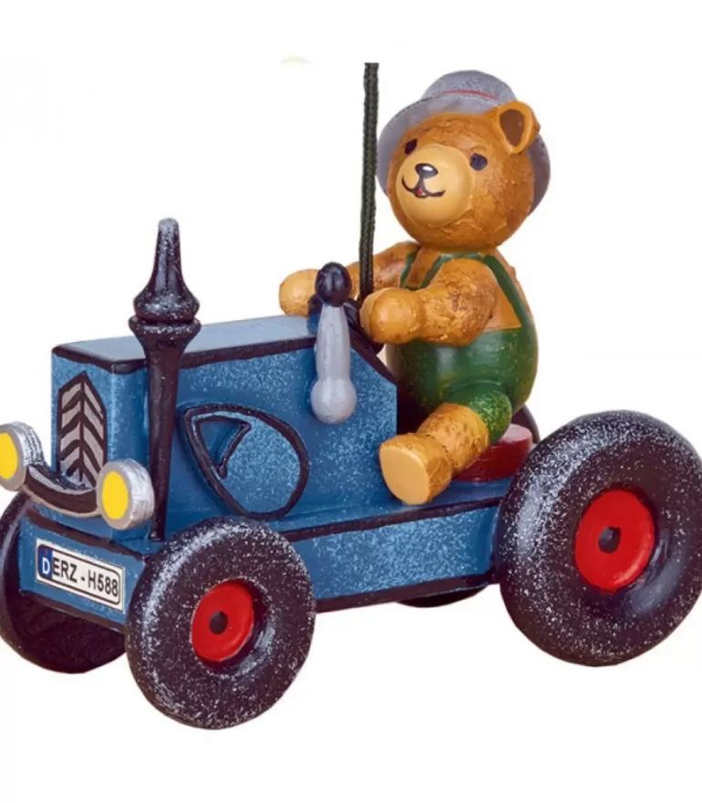 Hot Déco Sapin Vintage, Ourson Et Tracteur Déco Sapin De Noël Vintage