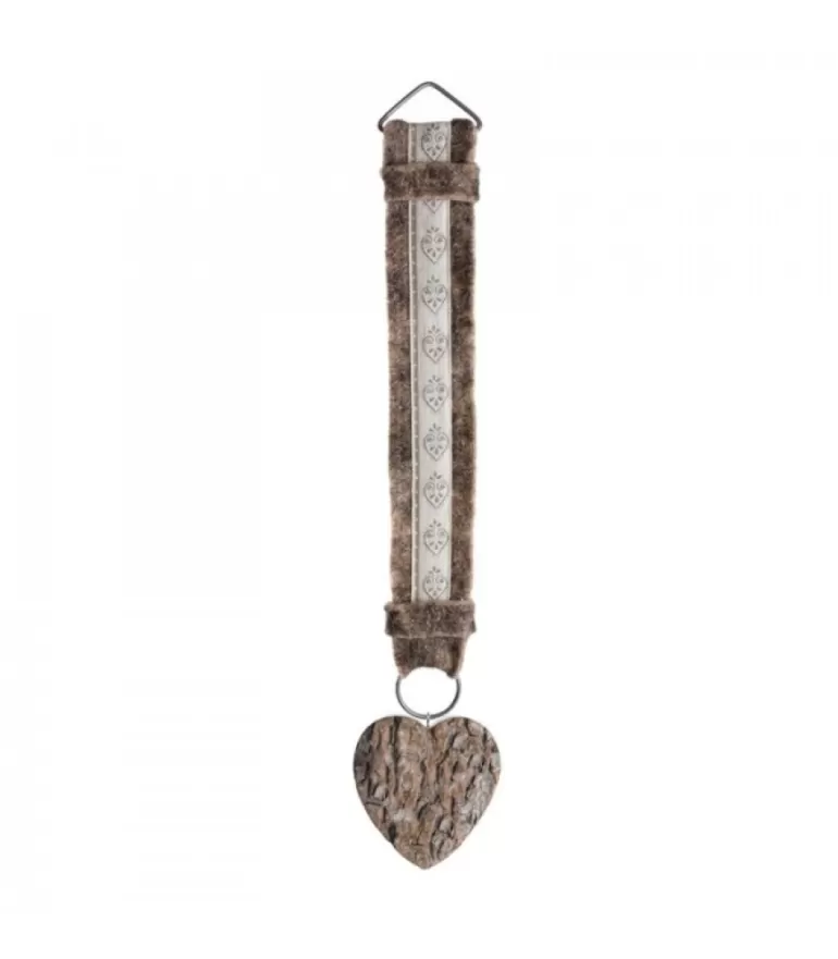 Online Décoration Murale Montagne 46 Cm Avec Coeur Motif Blanc Objet Déco Bois