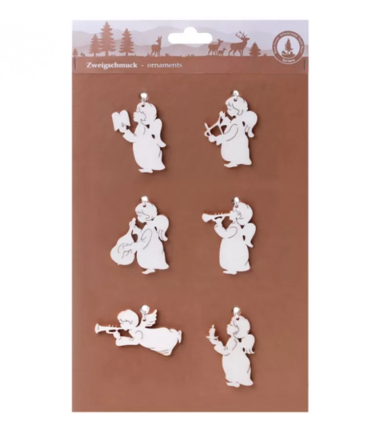 Cheap Décorations Pour Sapin 6 Mini Anges Pendentifs Anges De Noël Pour Sapin