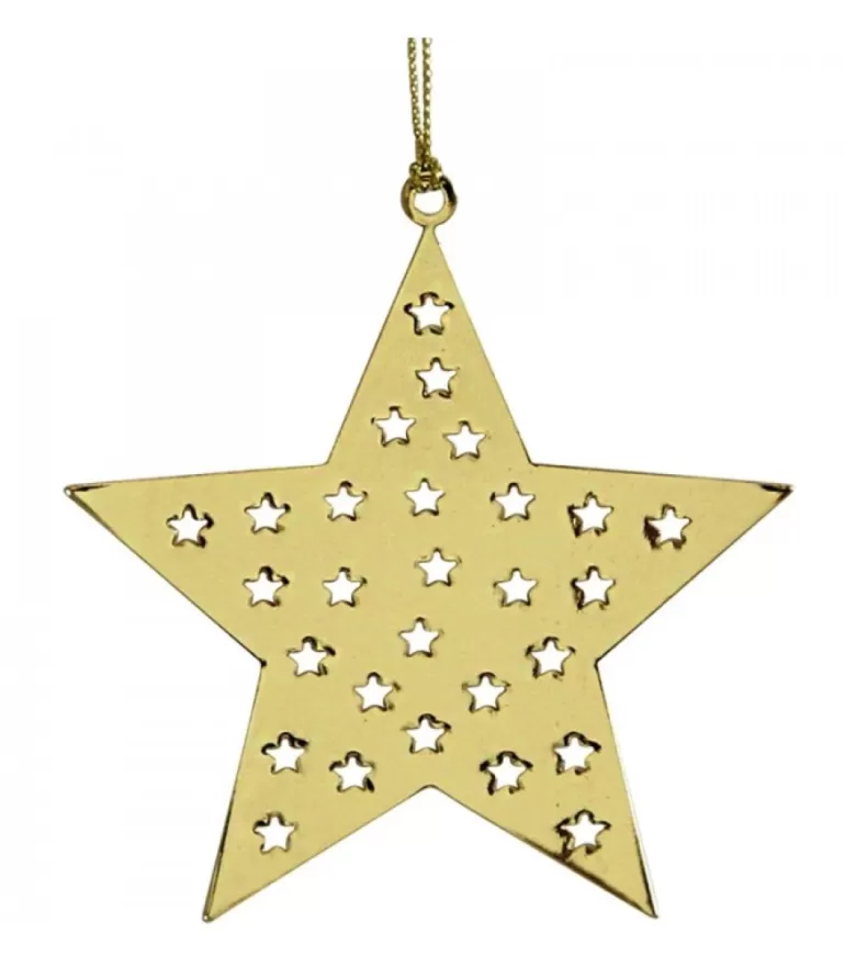 Hot Etoile Doree A Suspendre Déco De Noël Scandinave