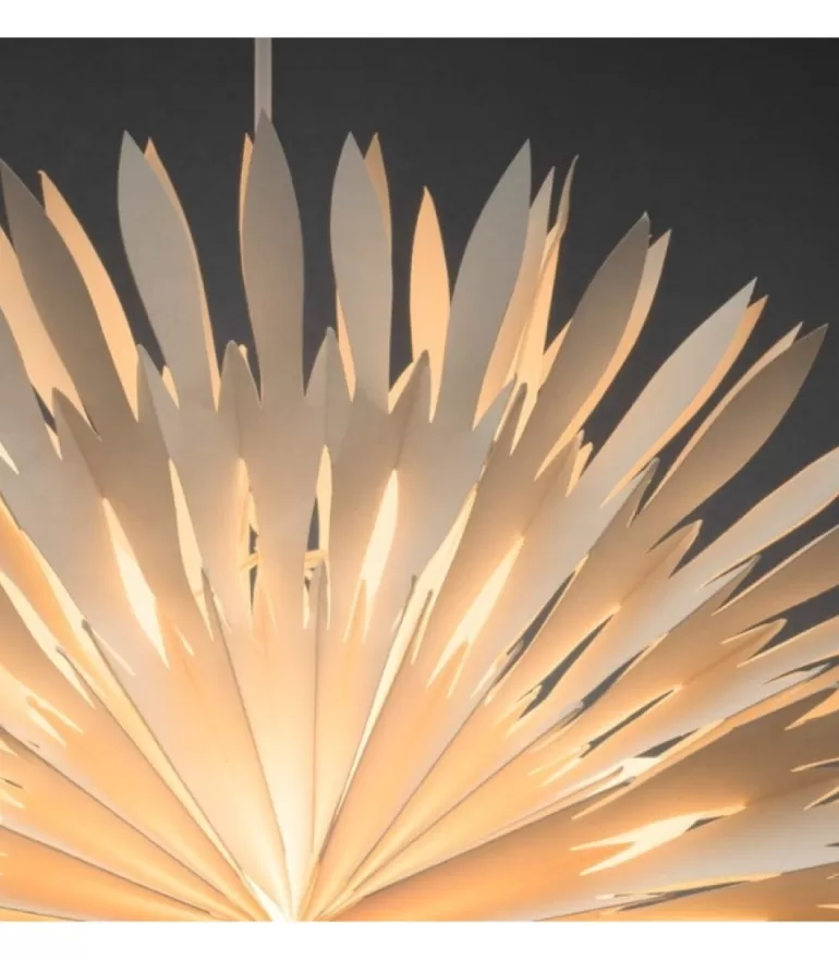 Best Sale Etoile Lumineuse Electrique En Papier A Suspendre, Blanche, 60 Cm Etoile Lumineuse