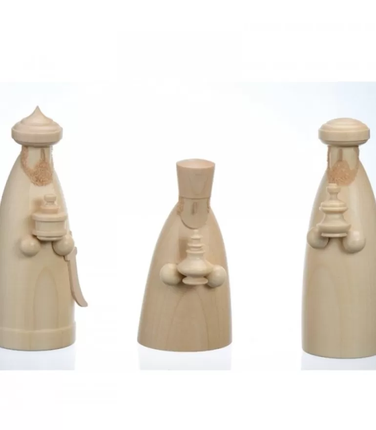 Shop Figurines Bois Pour Crèche De Noël, Les Trois Rois Mages, 12 Cm Personnages De Crèche De Noël