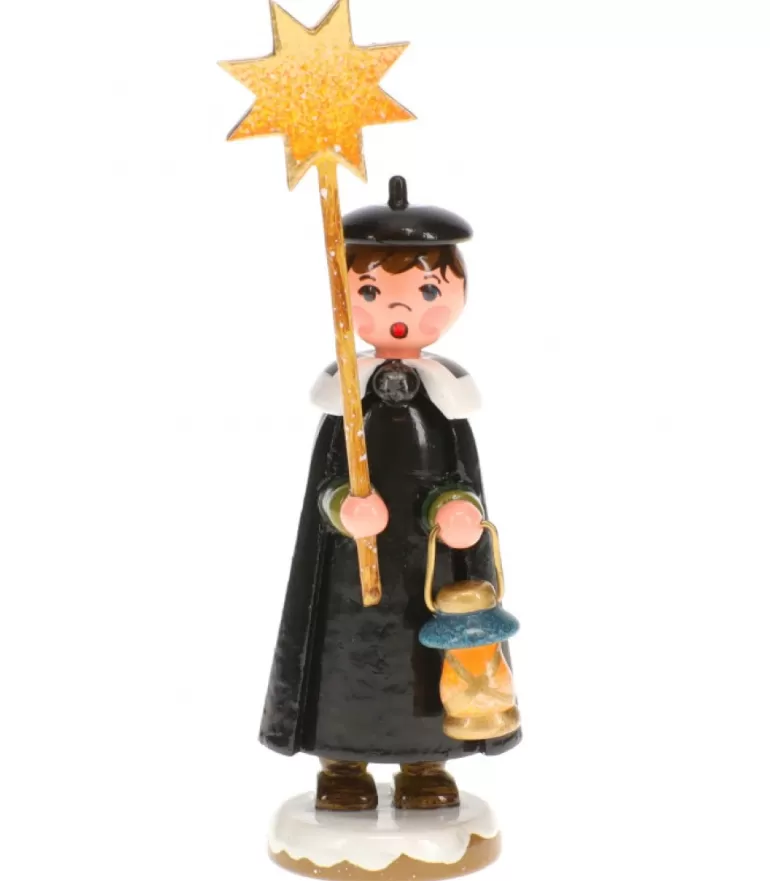 Fashion Garcon Chanteur Avec Etoile - Village De Noël Miniature Village De Noël Miniature