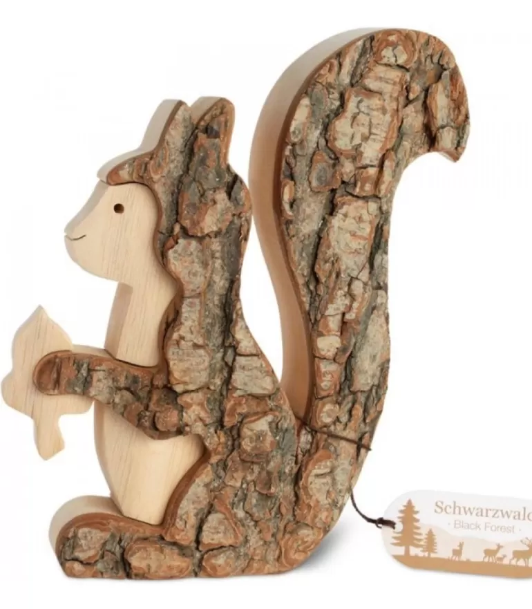 Flash Sale Grand Ecureuil En Bois 15 Cm Animaux En Bois