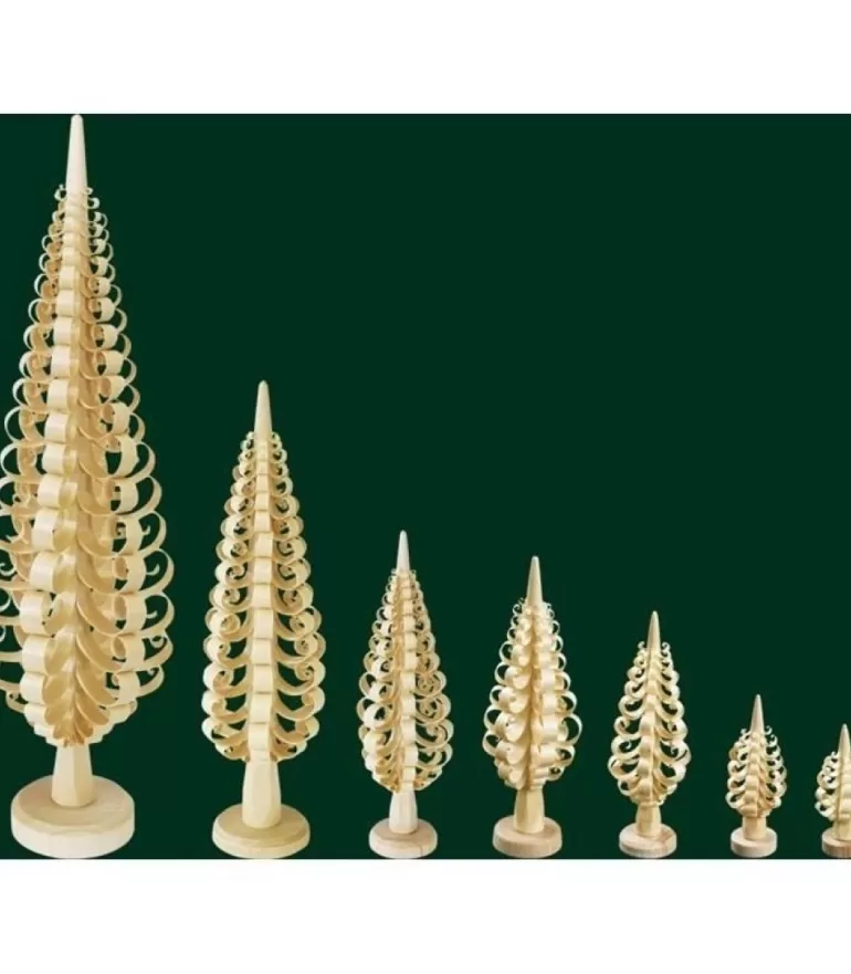 Best Grand Sapin Noël Bois Sculpte, 35 Cm Sapins En Bois