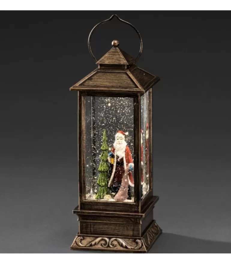 Online Lanterne De Noël À Neige Avec Père Noël, 27 Cm Lanternes De Noël À Neige