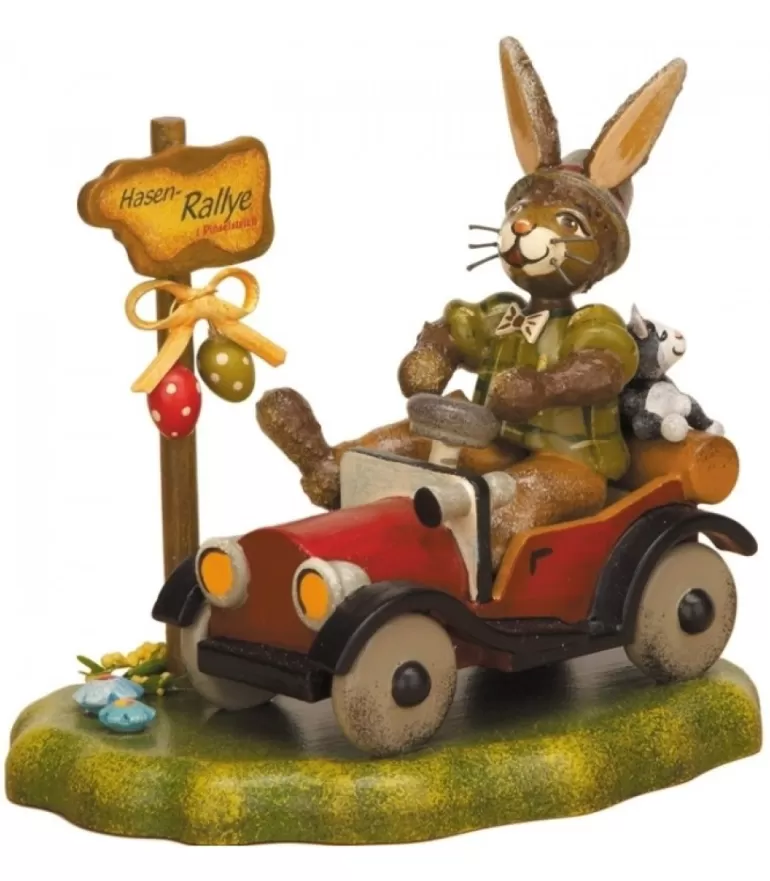 Hot Lapin De Paques En Bois Dans Auto Lapins En Bois De Paques