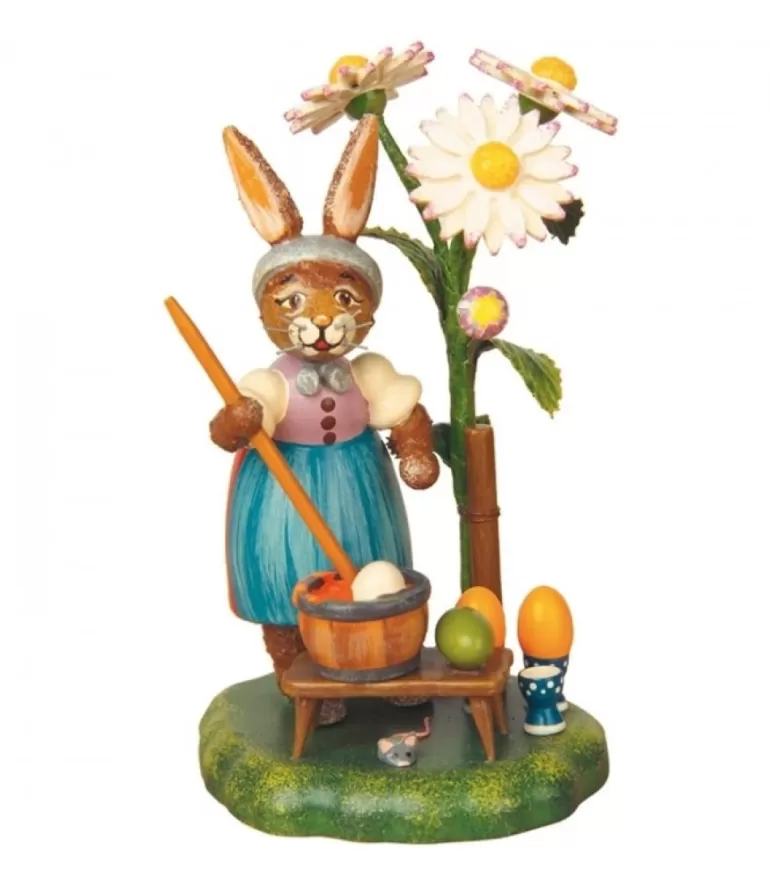 Discount Lapin De Paques En Bois Peintre D'Oeufs Colores Lapins En Bois De Paques