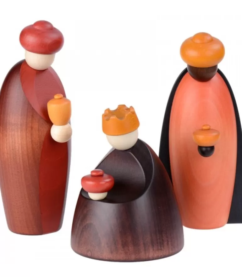 Hot Les Trois Rois Mages Et Leurs Offrandes, 12 Cm Personnages De Crèche De Noël