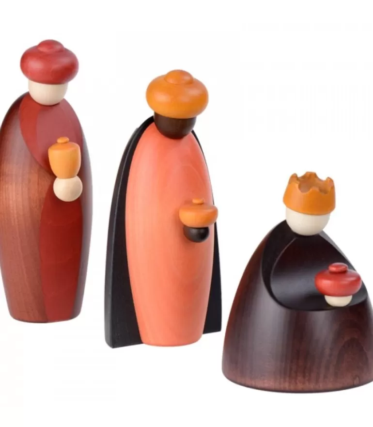 Hot Les Trois Rois Mages Et Leurs Offrandes, 12 Cm Personnages De Crèche De Noël