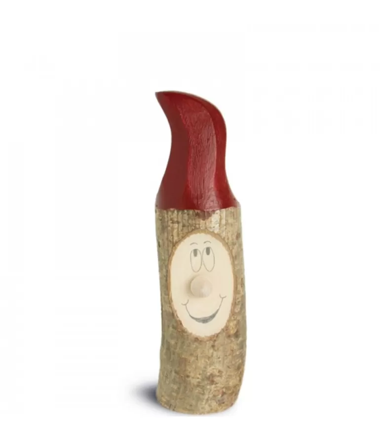 Cheap Lutin En Bois Père Noël Avec Bonnet Rouge Peint, 7 Cm Père Noël En Bois