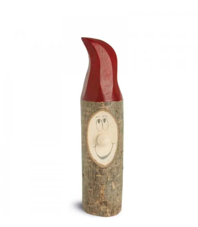 Cheap Lutin En Bois Père Noël Avec Bonnet Rouge Peint, 8,5 Cm Père Noël En Bois