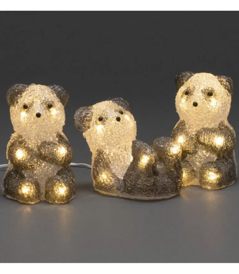 Cheap Pandas Lumineux En Acrylique Led, Lot De 5, 11,5 Cm Oiseaux Lumineux Et Animaux Lumineux