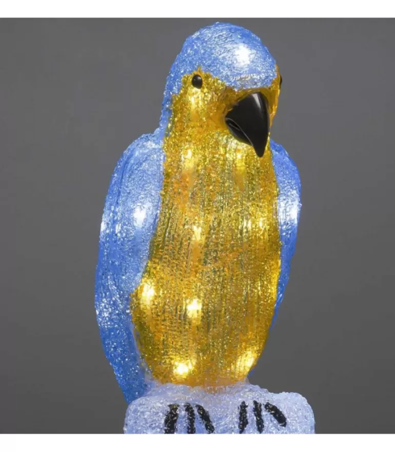 Clearance Perroquet Lumineux 50 Cm En Acrylique, 48 Diodes Blanc Chaud Oiseaux Lumineux Et Animaux Lumineux