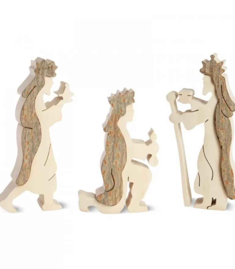 Sale Personnages Crèche De Noël, Les Trois Rois Mages, 10 Cm Crèche De Noël Artisanale