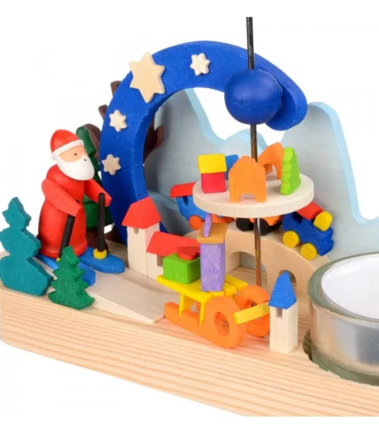 Clearance Petit Carrousel En Bois Père Noël Et Jouets Manèges De Noël