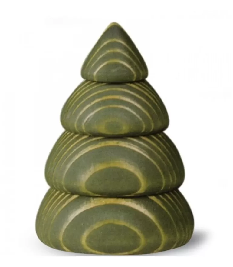 Sale Petit Sapin De Noël En Bois Design, 6,5 Cm, Vert Sapin De Noël Design