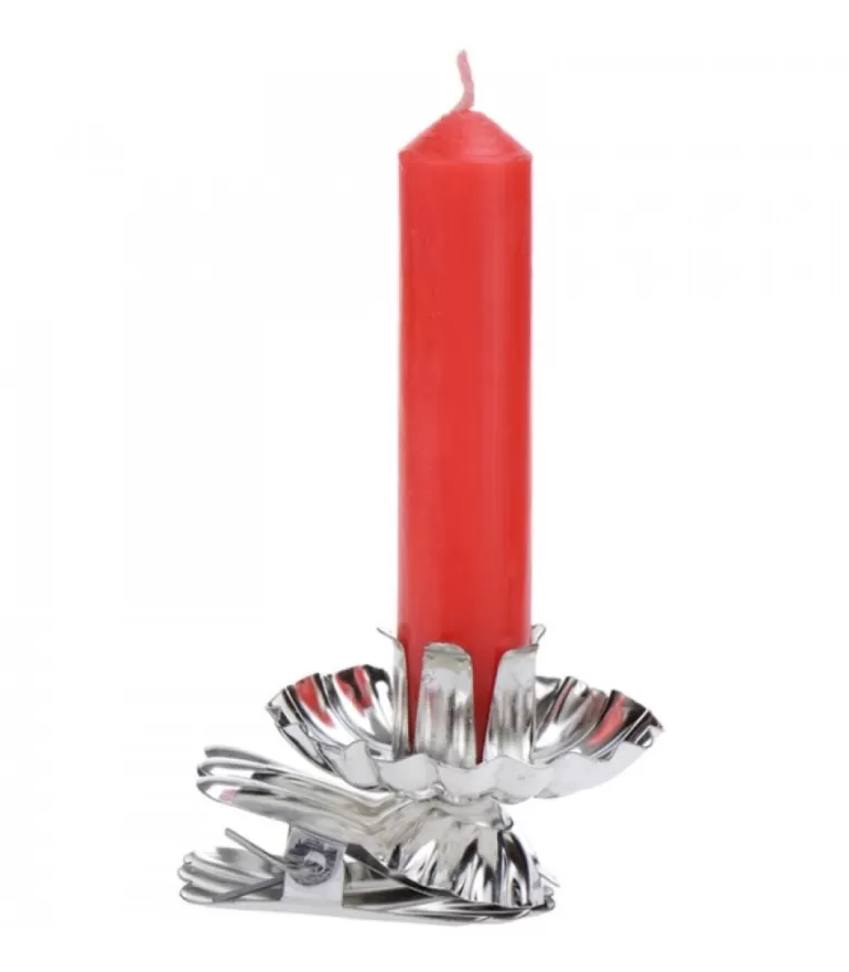 Hot Pince A Bougie Pour Sapin En Metal Argente Bougies Pour Sapin De Noël