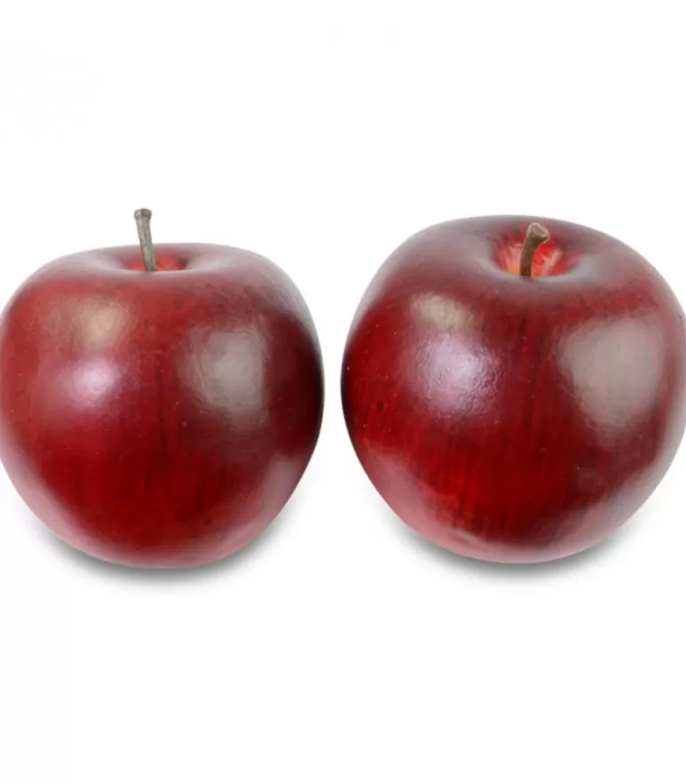 Cheap Pomme Décorative Rouge Fonce, 8 Cm Pomme Décorative