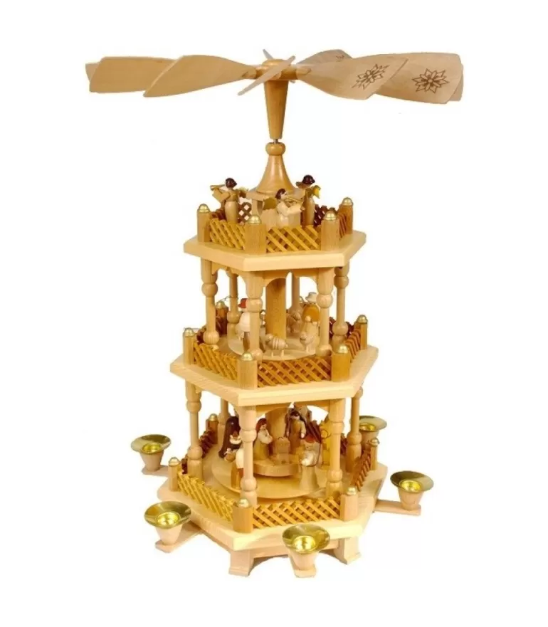 Hot Pyramide D'Allemagne Avec 2 Etages Pyramides De Noël Allemandes
