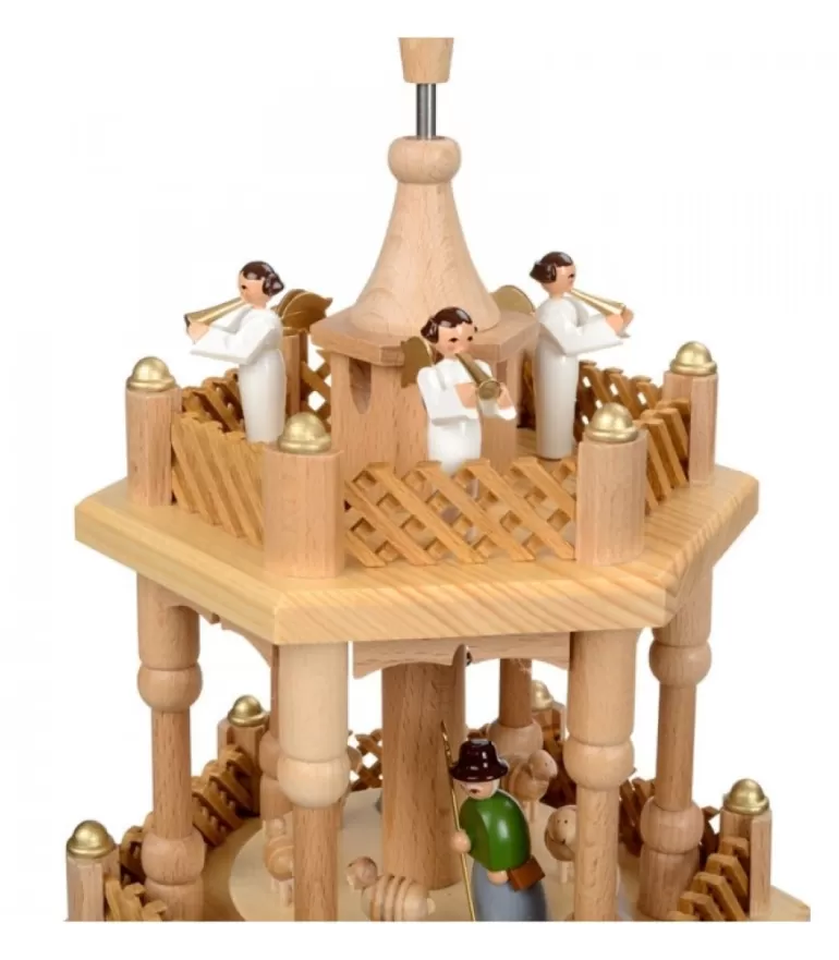 Cheap Pyramide De Noël 2 Etages Avec Personnages Couleur Pyramides De Noël Allemandes