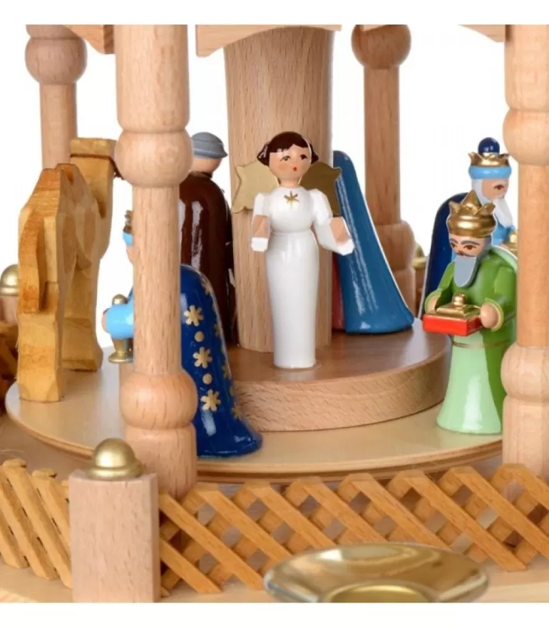 Cheap Pyramide De Noël 2 Etages Avec Personnages Couleur Pyramides De Noël Allemandes