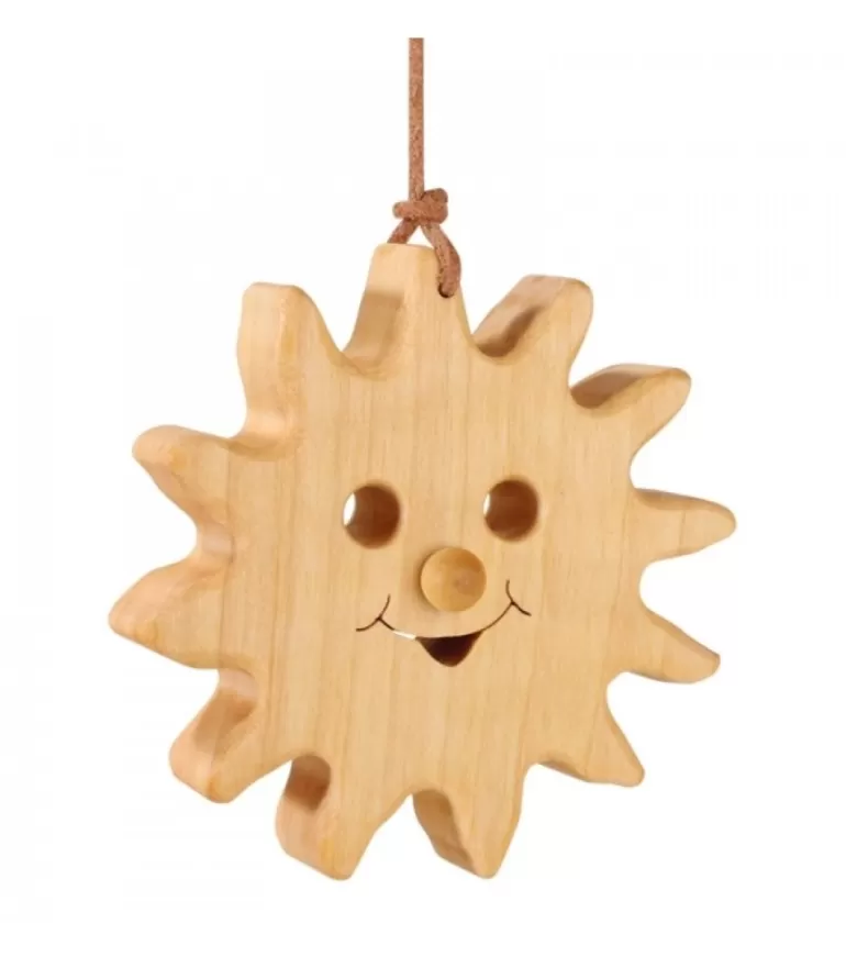 Cheap Soleil A Suspendre En Bois De Chene 8 Cm Décorations En Bois Pour Sapin De Noël