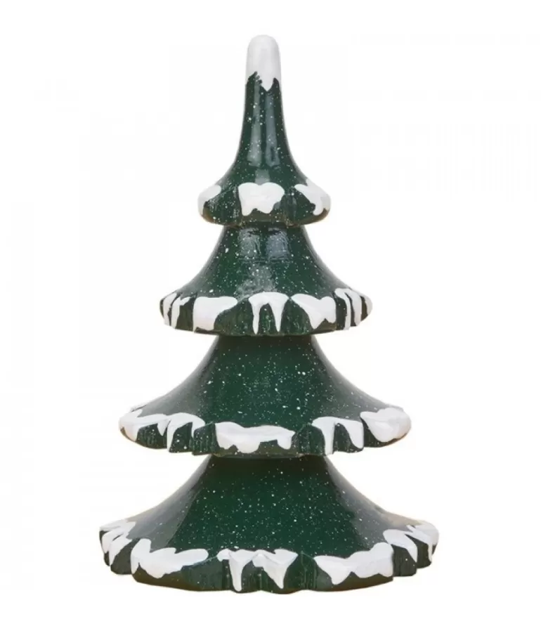 Clearance Village De Noël Miniature, 2 Sapins 8 Cm Village De Noël Miniature