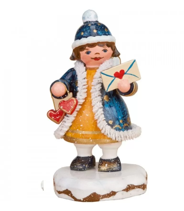 Cheap Village De Noël Miniature, Figurine Ange Lettre Avec Coeur Village De Noël Miniature